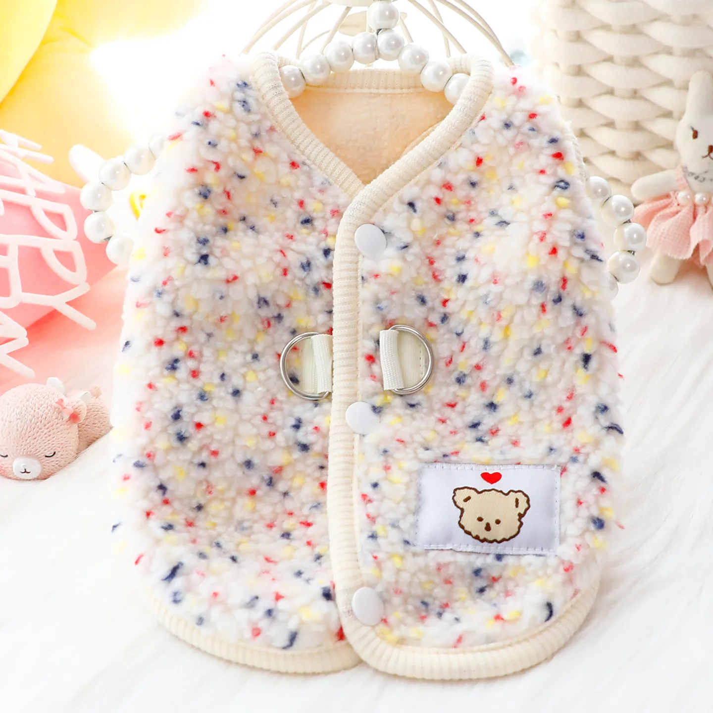 Ropa para perros, ropa de otoño e invierno, chaleco grueso de algodón de princesa, productos para mascotas para perros pequeños gitanos - imagen 4