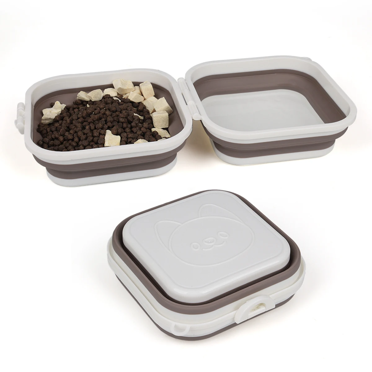 Cuenco plegable de silicona para exteriores para mascotas, cuenco de agua para comida para perros pequeños, adecuado para usuarios sin derrames, cuenco de silicona para perros - imagen 4