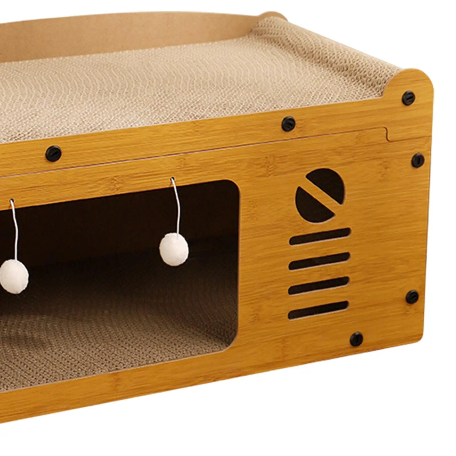 Cat House for Indoor Cats Exercising and Playing Anti Scratch Kitty Condo