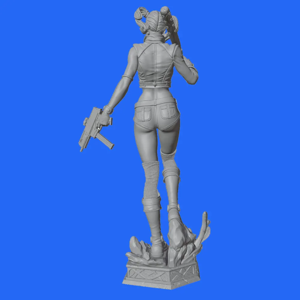 Figura resina chica con pistola y bate – decoración hogar - imagen 4