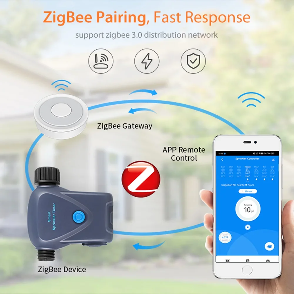 Temporizador inteligente de riego por goteo con control por app - imagen 4