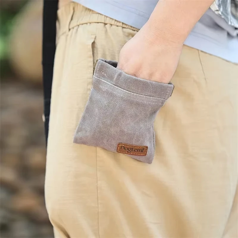 Bolsillo para aperitivos para perros que camina con mosquetón, bolsa de golosinas para mascotas manos libres, bolsa de almacenamiento, bolsa de entrenamiento para cachorros y perros, recompensa de comida - imagen 5