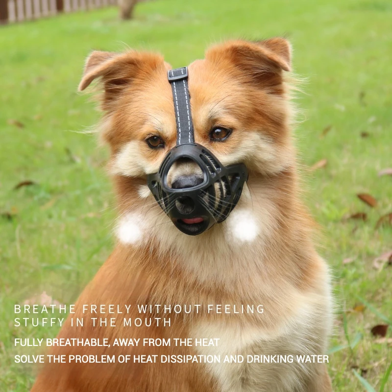 Bozal para perro mascota, suave, transpirable, bidireccional, fijo, antipicazón, antimordeduras, antiladridos, anticomer, suministros para mascotas - imagen 2