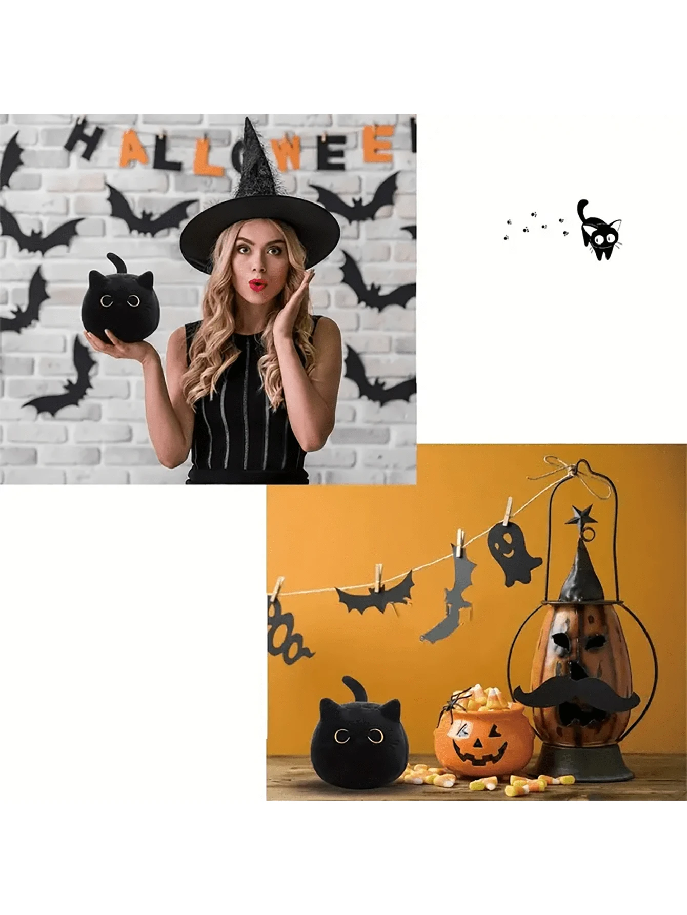 1 mini juguete de peluche para mascotas con forma de gato de dibujos animados para perros y gatos para interazar y jugar con, no recomendado para morder a las mascotas - imagen 5