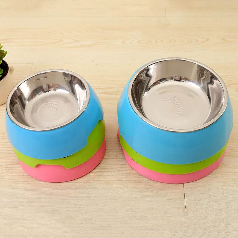 Cuenco para perros y gatos, dispensador alimentador de agua y comida de acero inoxidable, varios colores, materiales de alta calidad, productos para mascotas, gran oferta 2020 - imagen 3
