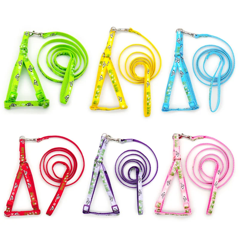 Arnés de moda para perros y gatos, arnés ajustable, chaleco, Collar para cachorros, perros pequeños y medianos, correa para exteriores, cinturón para caminar - imagen 2