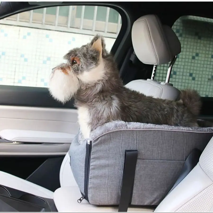 Asiento portátil de seguridad para mascotas para perros y gatos pequeños, caja de Control Central de seguridad de viaje, cojín, estera, cesta, accesorios para coche