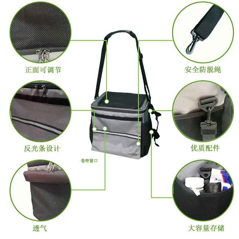 Bolsa de bicicleta para mascotas, cesta de viaje para coche, mochila para perros y gatos, soporte VIP para ciclismo y acampada, productos para mascotas - imagen 4