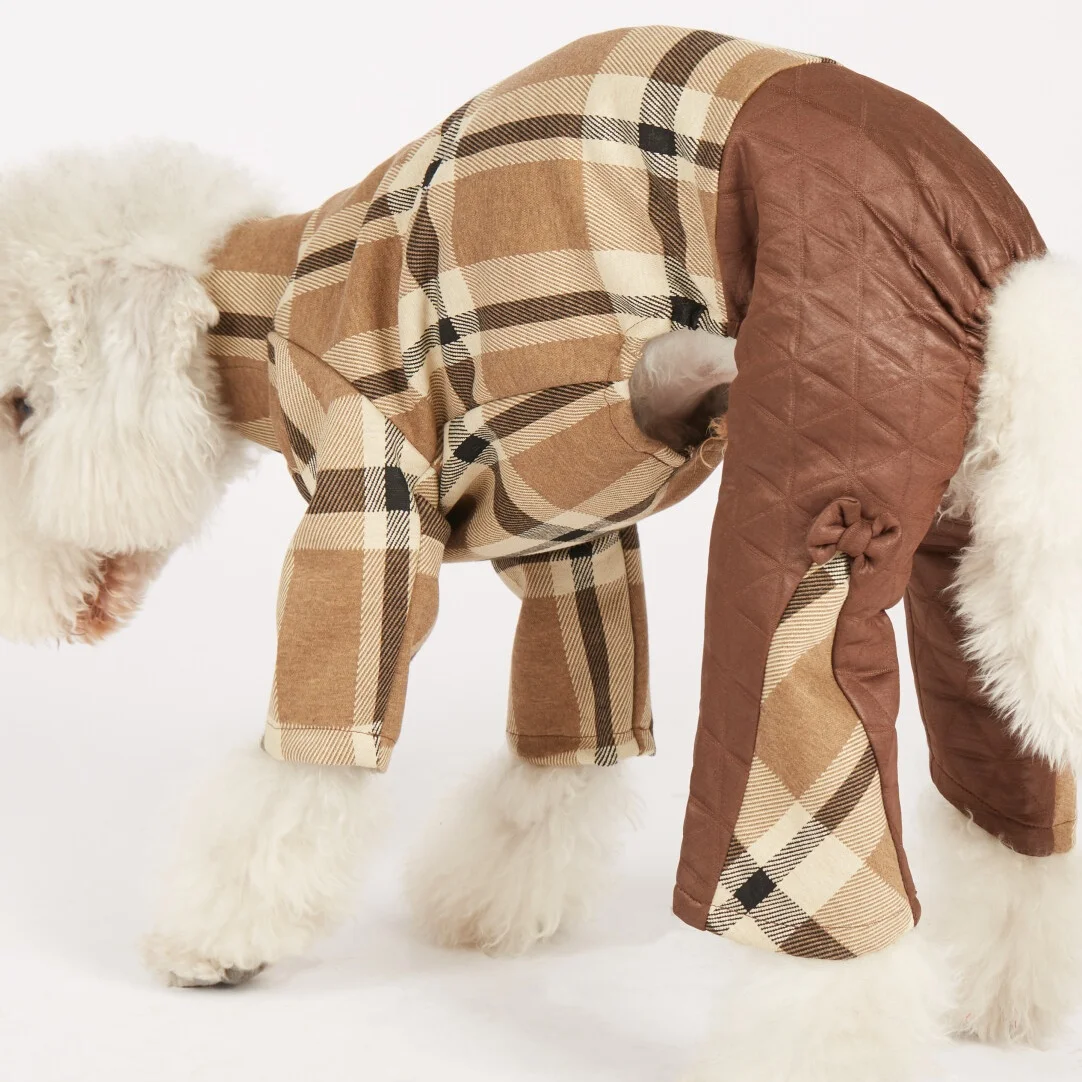 Mono de franela suave para galgo italiano y whippet en invierno otoño - imagen 2