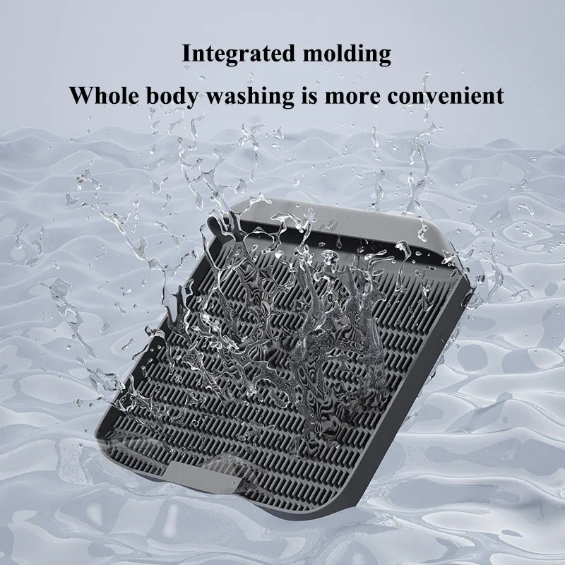 Pedal de doble uso para arena de gatos, alfombrilla de lavabo duradera resistente a la boca inclinada, almohadilla de arena lavable, suministros para mascotas, accesorios para gatos - imagen 5