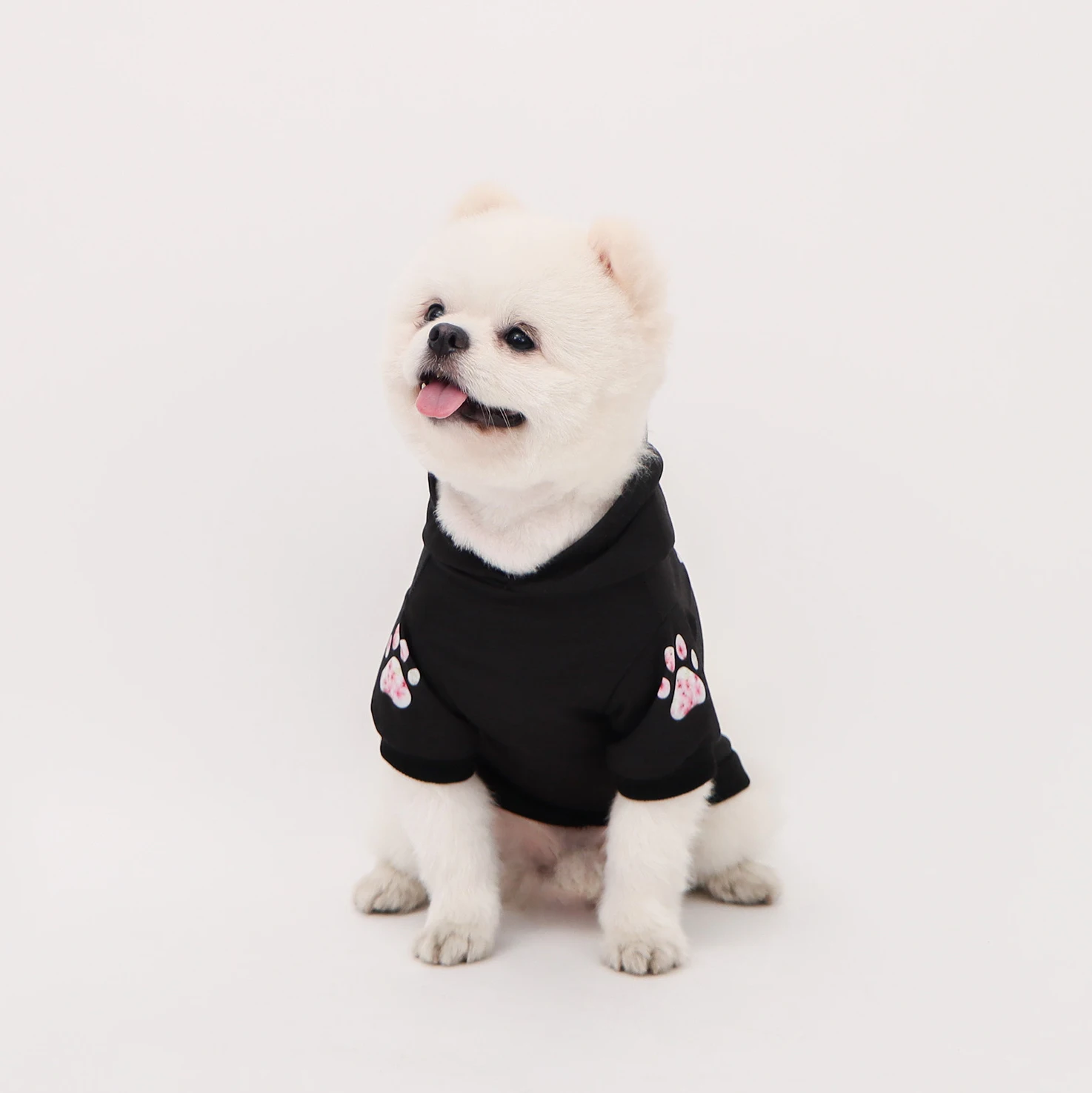Sudadera Rosa con Capucha Huella Floral para Perros y Gatos - imagen 5