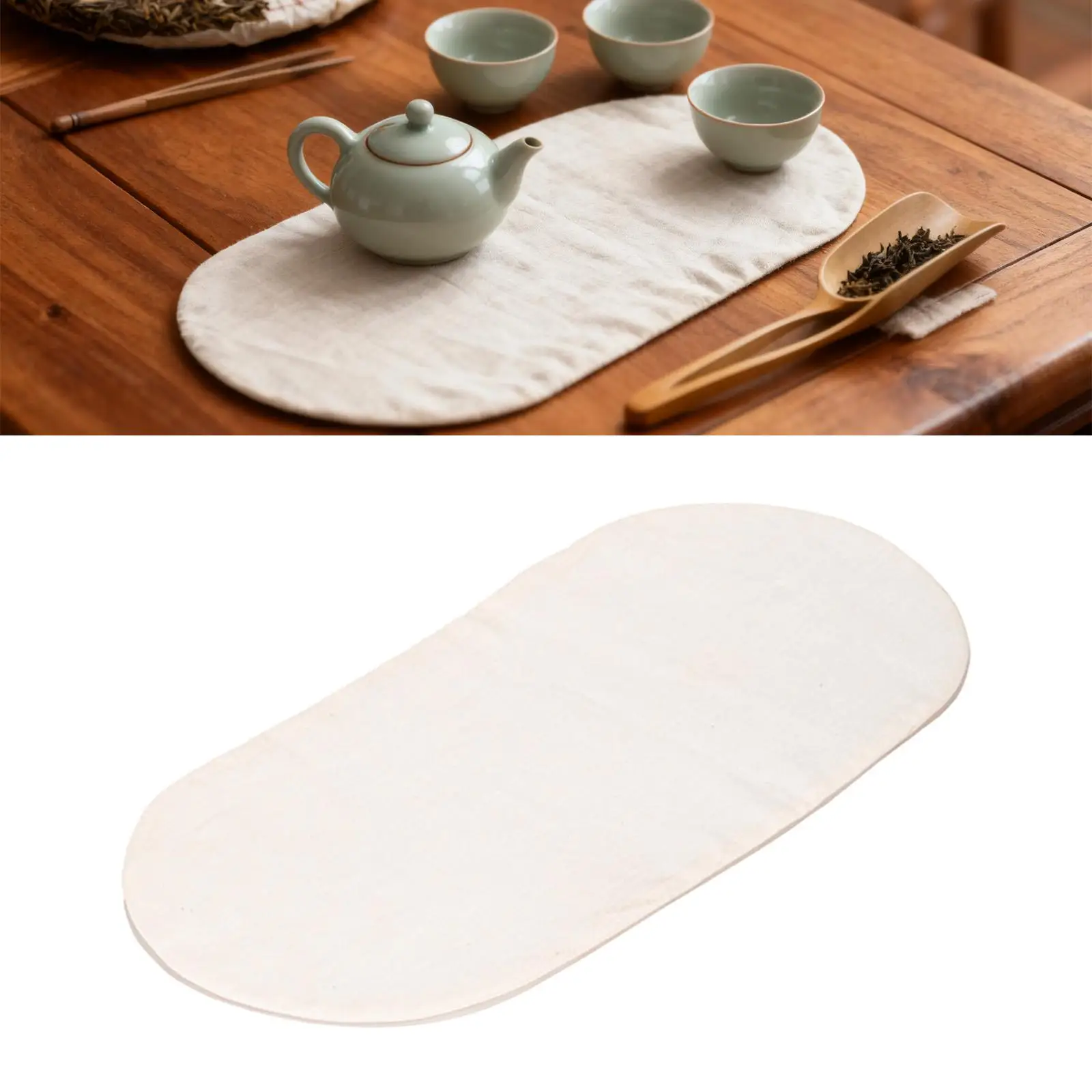 Tapete para ceremonia del té, tapete para mesa, bandeja reutilizable, mantel individual, camino de mesa de té para comedor, restaurante, entusiastas del inauguración de la casa - imagen 2