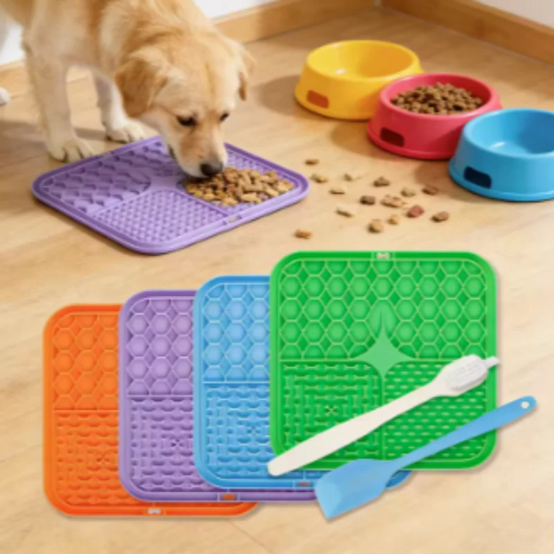 Alfombrilla lamida - Comedero lento con ventosa para perros - imagen 2
