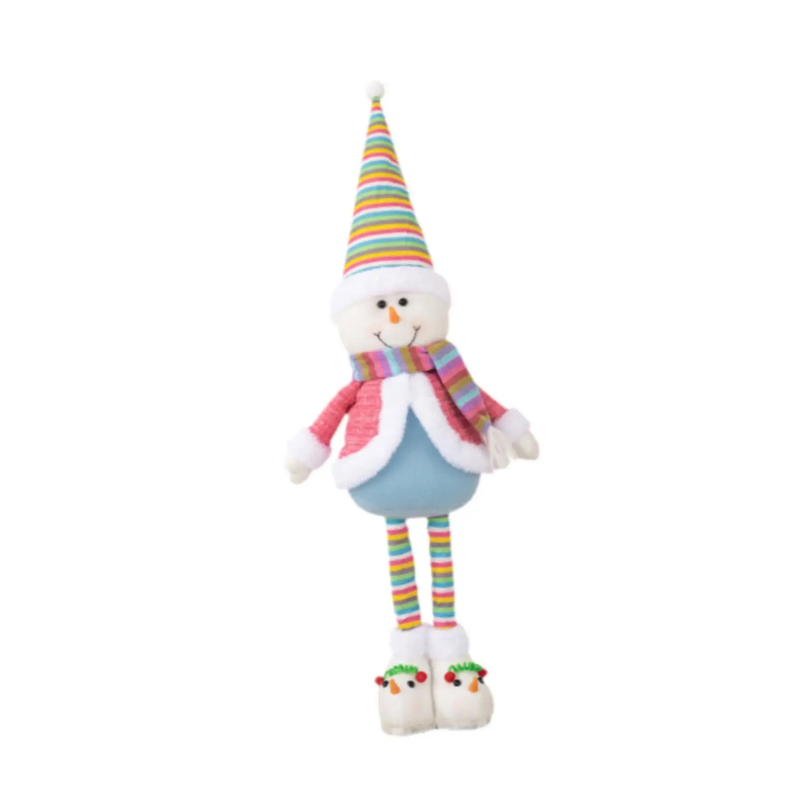 Stretchable Christmas Doll Home Decor Cute Kids Gift Christmas Figure Decoration for Festival Office Bedroom Shopping Mall Table