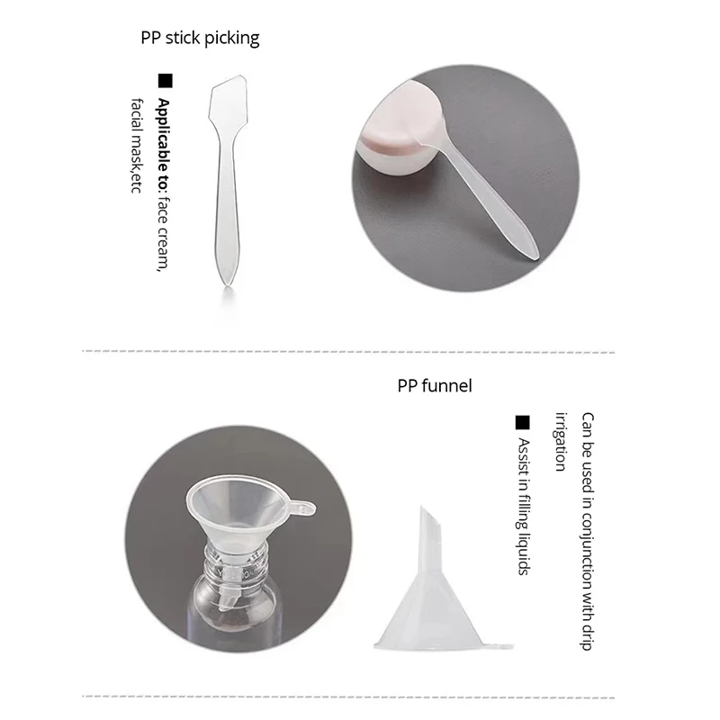 Juego de botellas recargables de viaje, loción en aerosol rellenable, champú, tubo de ducha, recarga cosmética, 11 Uds. - imagen 5