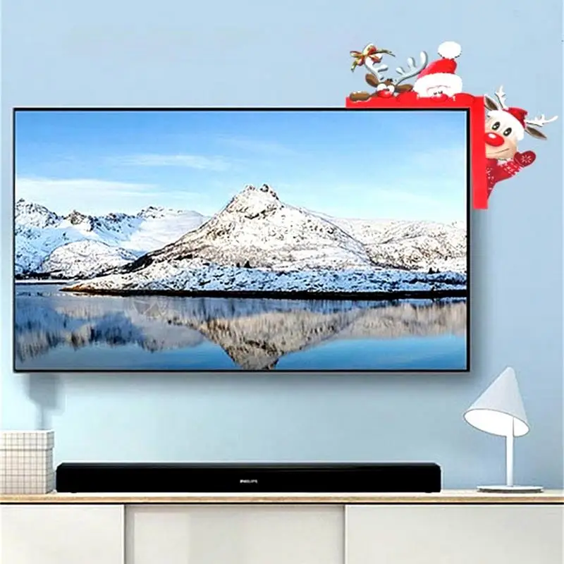 Aplique de marco de puerta único, accesorios decorativos de árbol de Navidad, decoraciones de mesa, decoración de esquina de Puerta de Santa Claus - imagen 4