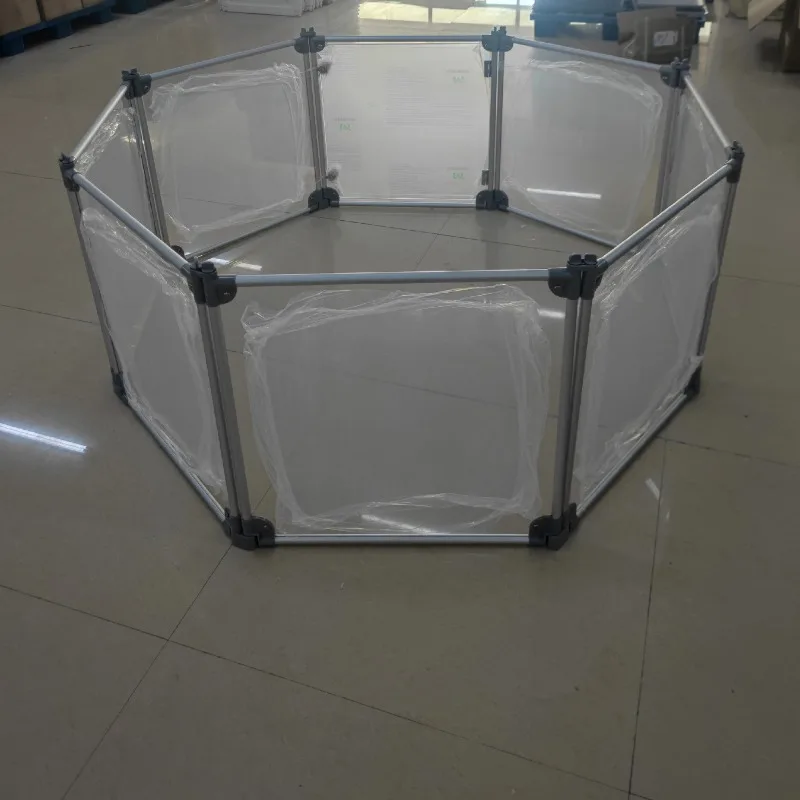 Valla transparente acrílica para mascotas, jaula interior para gatos, perros, carril de puerta de acero inoxidable, suministros de productos para mascotas, accesorios de jaulas impermeables - imagen 2