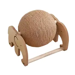 Rascador de sisal con pelota para gatos – Evita arañazos