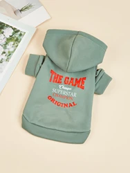 Sudaderas con capucha y letras suaves para perros pequeños y medianos