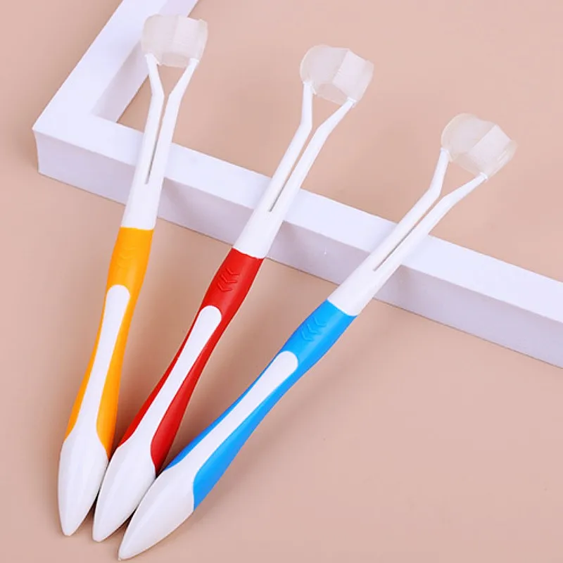 Cepillo de dientes para perros, cepillo de dientes para mascotas de tres cabezales, cuidado bucal, limpieza de dientes para perros, cabezal desmontable, cepillos de dientes para perros, limpieza de boca, suministros para mascotas - imagen 2