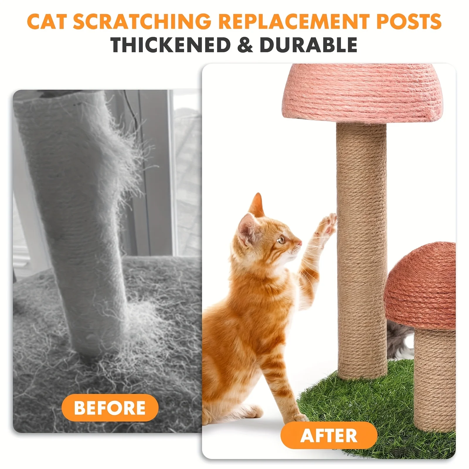 Accesorios de torre de escalada para gatos, juguete de repuesto para mascotas, poste rascador, tubo de cartón, DIY - imagen 5