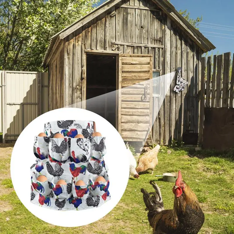 Delantal de recolección de huevos de pollo con bolsillos, accesorio para colección de huevos, gallo, pollo - imagen 5