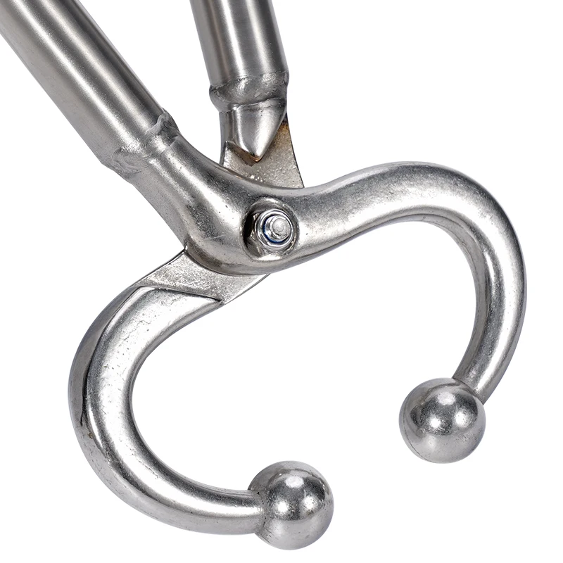 Alicates grandes de acero inoxidable para nariz de vaca, herramientas de perforación para Piercing de nariz de ganado y toro, alicates perforadores, herramienta para pasto