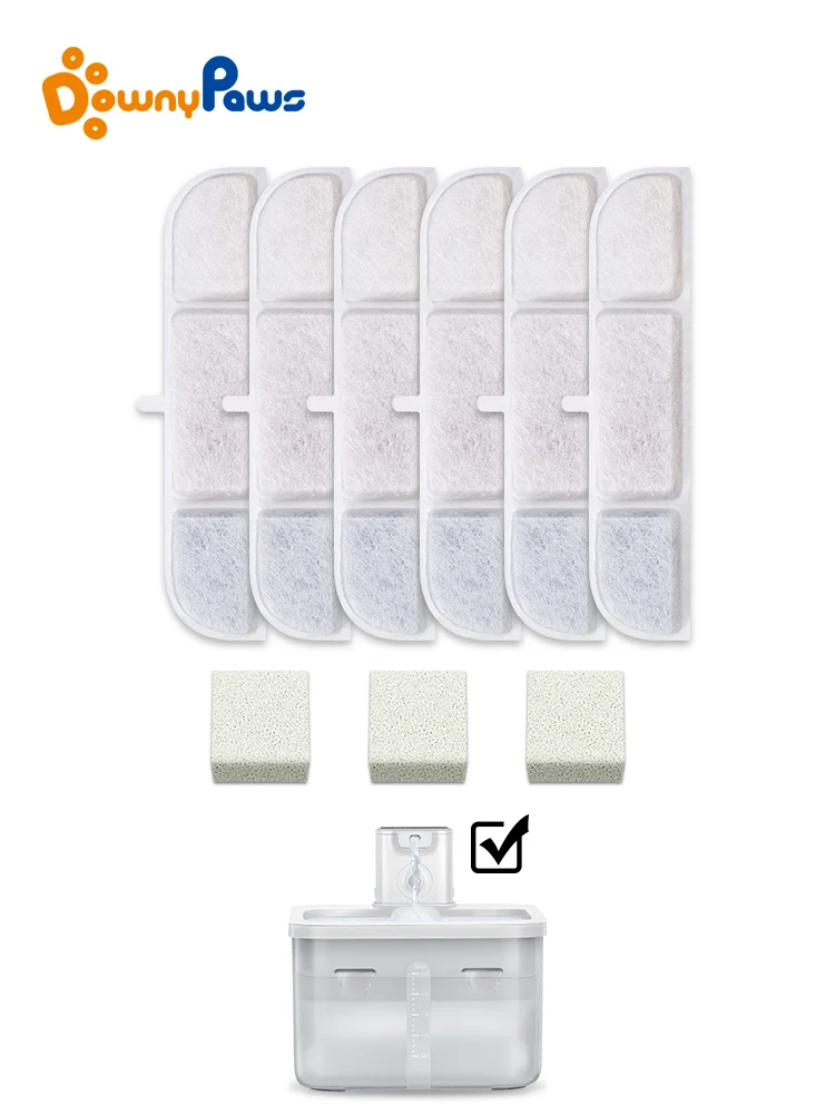 Filtro Carbón DownyPaws para Gatos - sistema filtración