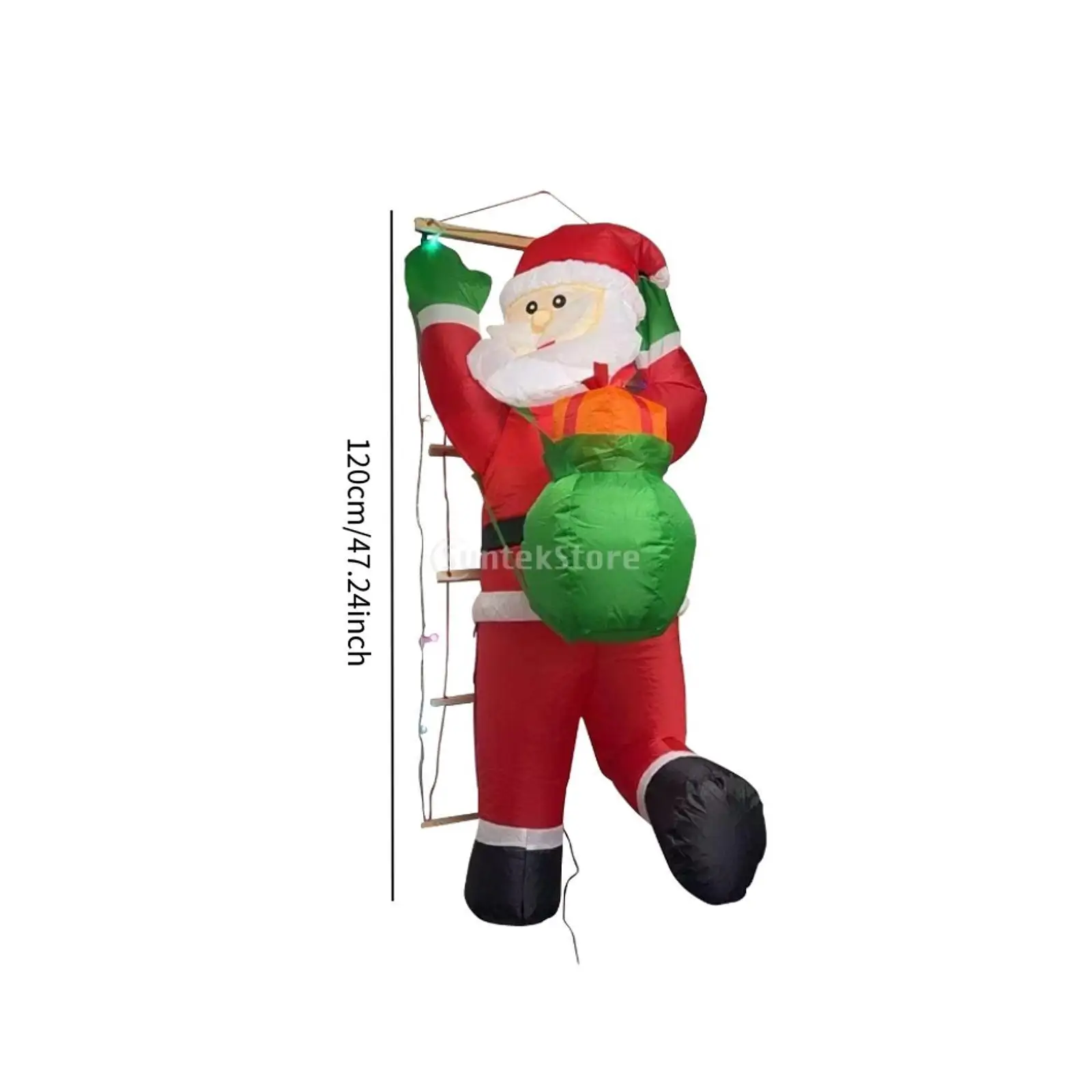 Christmas Inflatable Santa Christmas Inflatable Yard up Novelty Giant Ornament Xmas Decor for Backyard Patio