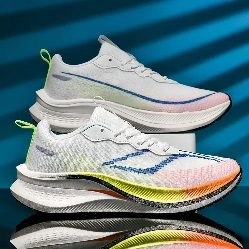 Zapatillas deportivas para correr para hombre, transpirables, ligeras, cómodas, atléticas, antideslizantes - imagen 2