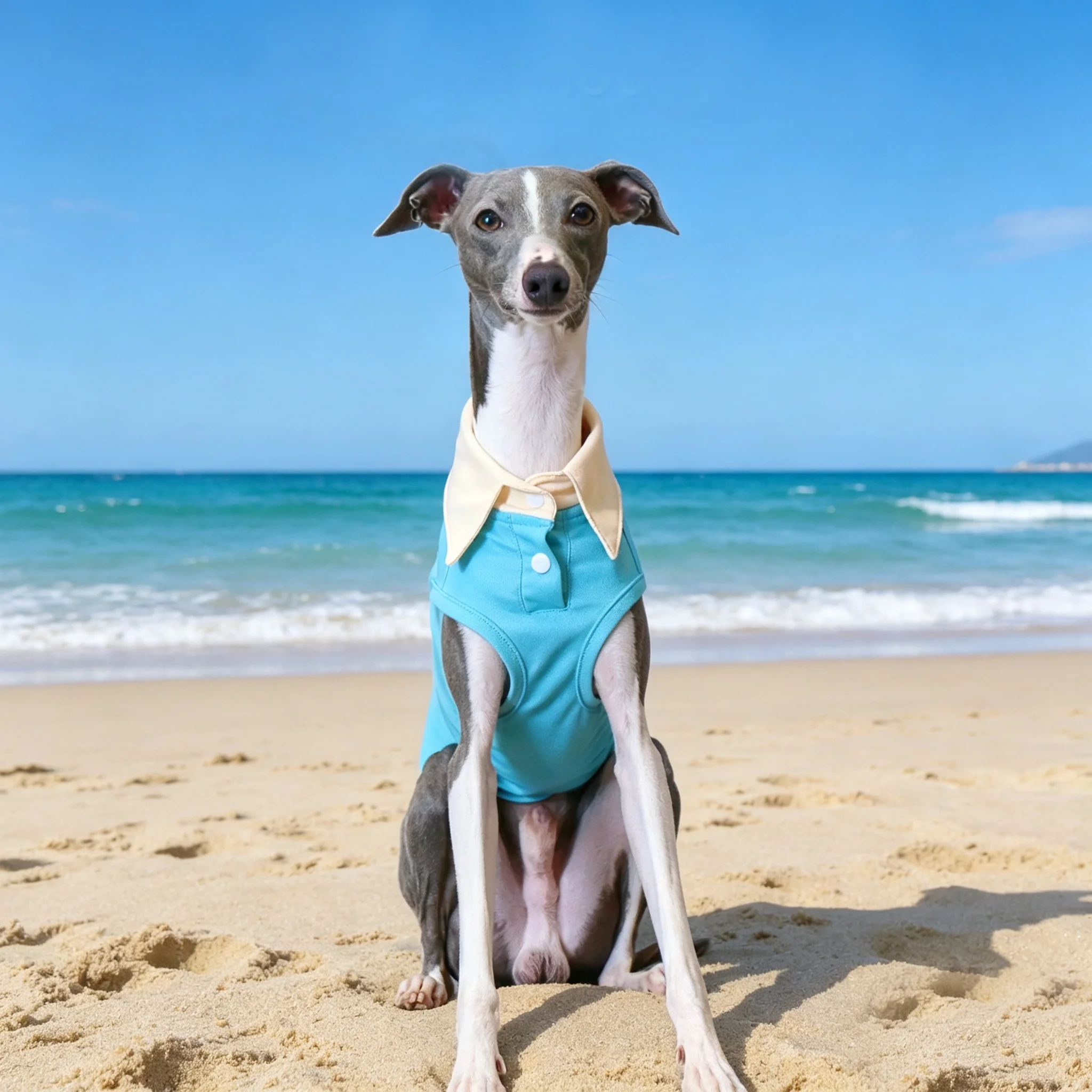 Chaleco suave de algodón para Galgo Italiano y Whippet - imagen 3