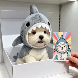 Gorro tiburón para cachorros y gatos – Invierno