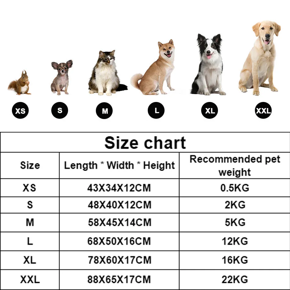 Cama sofá calmante cuadrada de felpa para perros pequeños, medianos y gatos - imagen 2