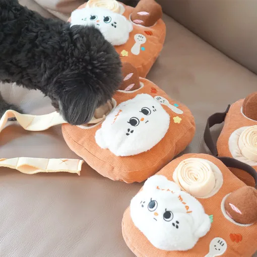Juego de comida para bebé y mascota, juguetes para perros pequeños, BB llamado perro oculto, juguetes de comida para mascotas, rompecabezas para perros, accesorios para perros - imagen 3