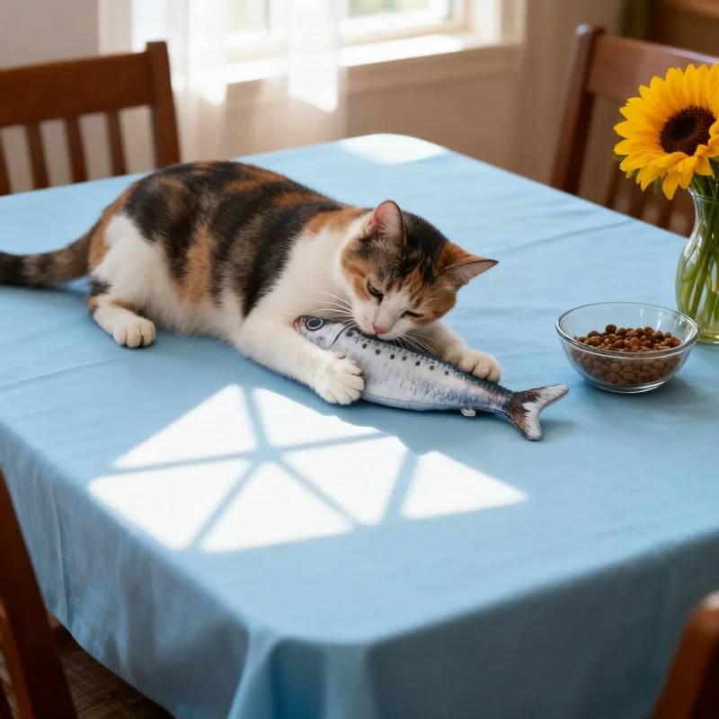 BOOTEELY-juguete eléctrico para gatos, pez, hierba gatera, simulación de pez, columpio, gatito, danza, pez, juguete, gatos divertidos, suministros de juego, carga USB - imagen 3
