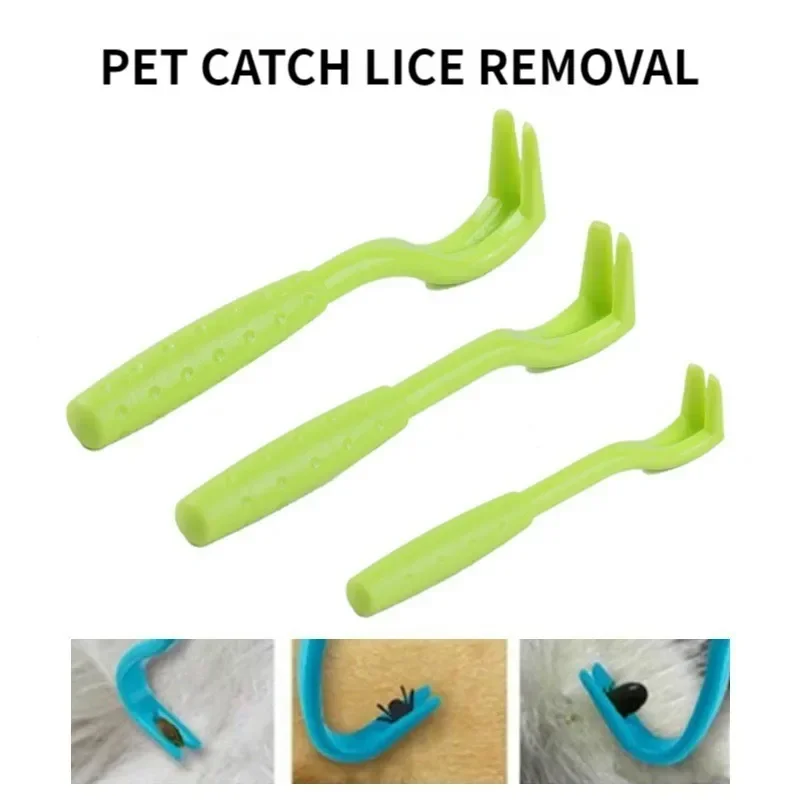 3Pack Flea Remover Hook Tick Remover Tweezer Tick Pull Pet Cat Dog Tick Clamp Accessaries Pet Mite Flea Extractor Dog Accessarie - imagen 2