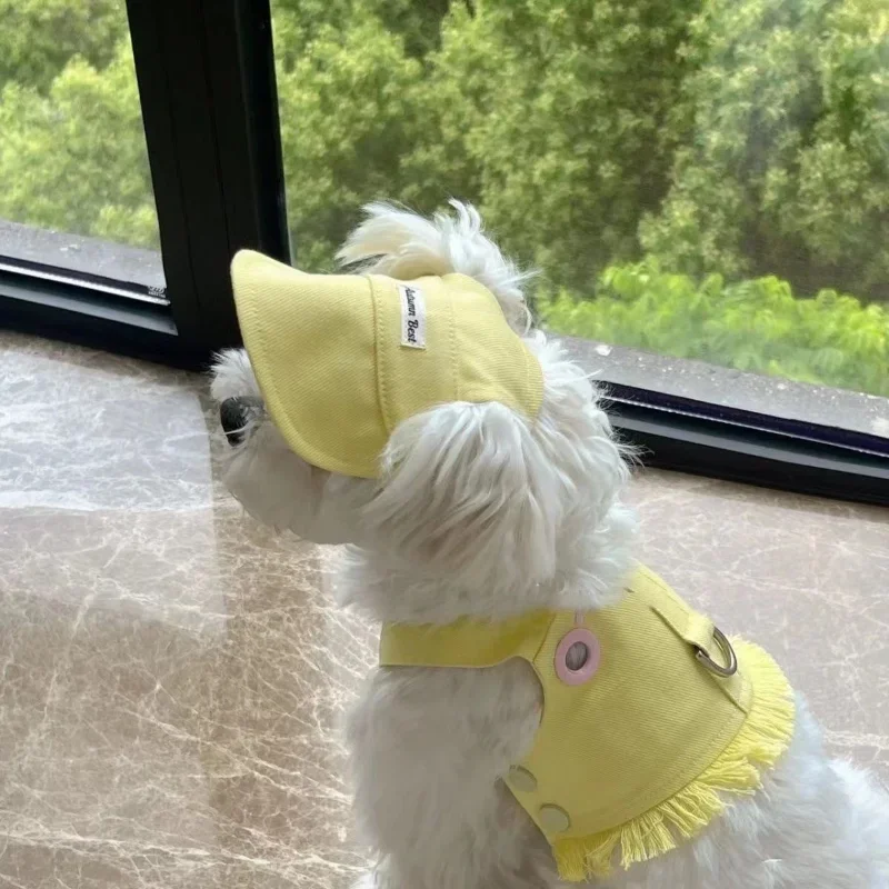 Lindo chaleco vaquero para perros, ropa de verano para cachorros para razas pequeñas como Chihuahuas, camisa cómoda y elegante para mascotas, sin sombrero incluido - imagen 4