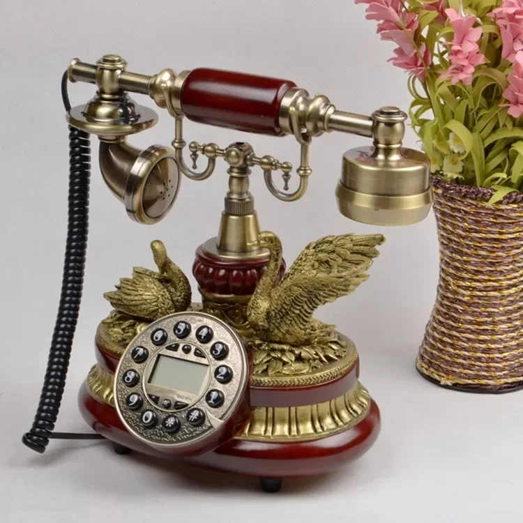 Teléfono vintage decorativo para el hogar - Estilo europeo retro - imagen 5
