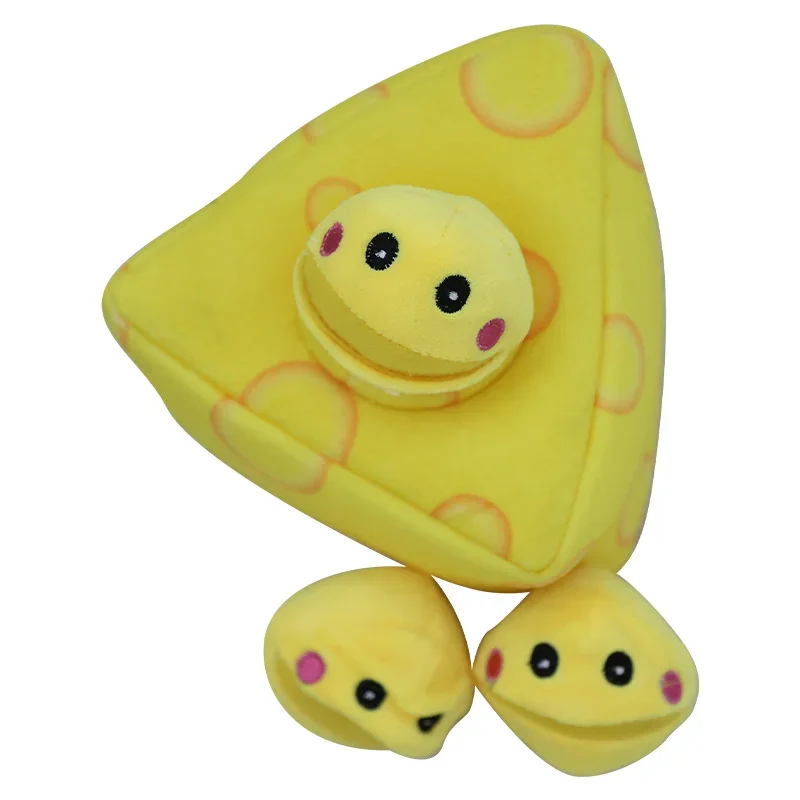 Juguete con sonido de palomitas de maíz de queso de guisante para mascotas, juguete de papel con sonido para mascotas, escondite, comida, juego divertido para mascotas - imagen 2