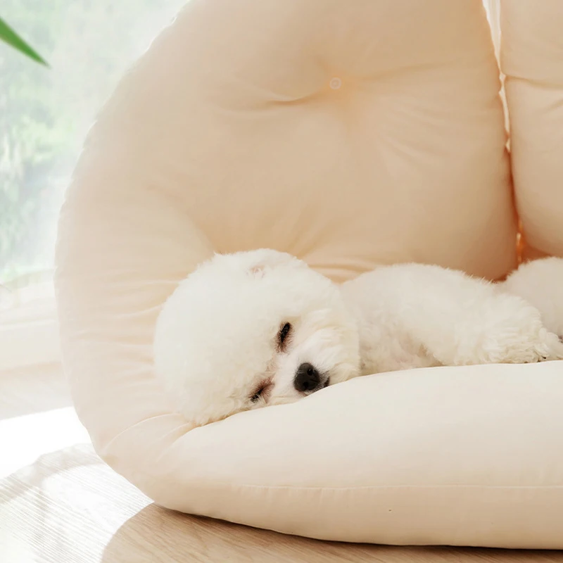 Camas para gatos y perros pequeños, nido triangular para mascotas, Ultra suave, autocalentamiento, cama para dormir, cueva calmante para mascotas, 2 en 1 - imagen 3