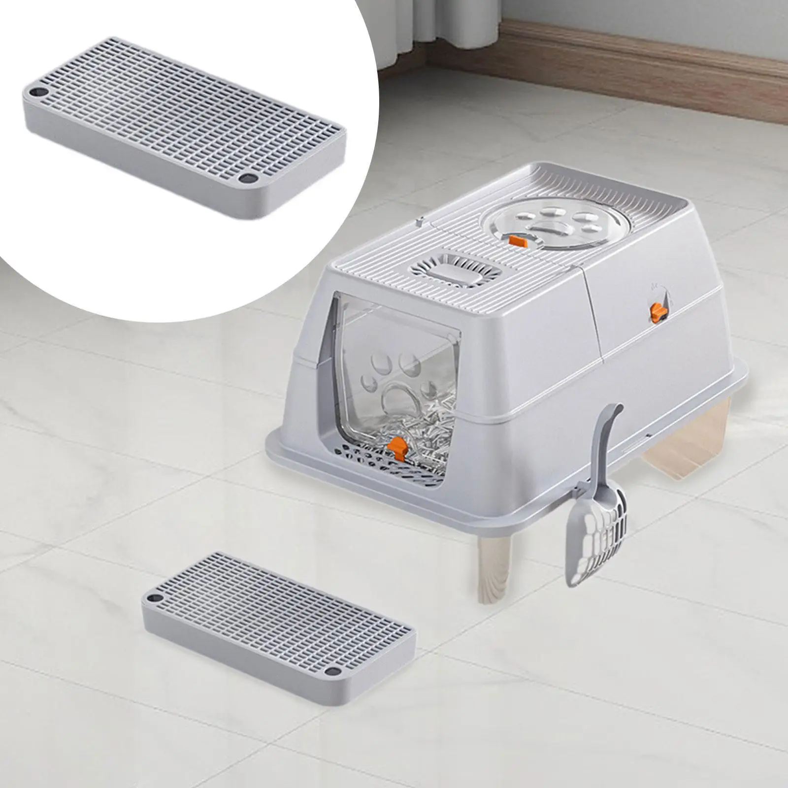 Pet Cat Litter Mat,Portable Footboard,Washable Reusable Floor Carpet,Kitty Litter Pad,Cat Litter Trapping Mat for Indoor Cats