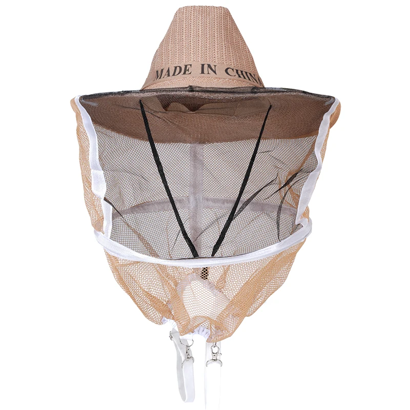 Gorro de apicultura, gorro antiabejas transpirable con velo, mosquitera, red para insectos, velo, Protector facial para cabeza, equipo de apicultor - imagen 2