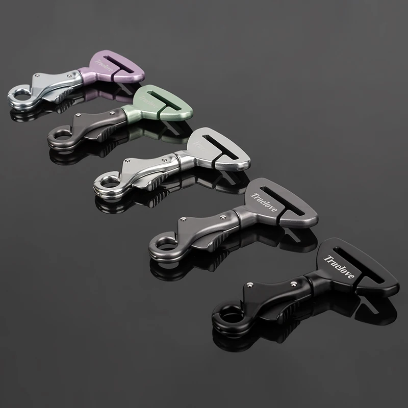 Truelove-hebilla de seguridad para cinturón de seguridad de coche para mascotas, Collar o arnés, aleación de aluminio ligera de alta calidad, portátil, TLM1993 - imagen 2