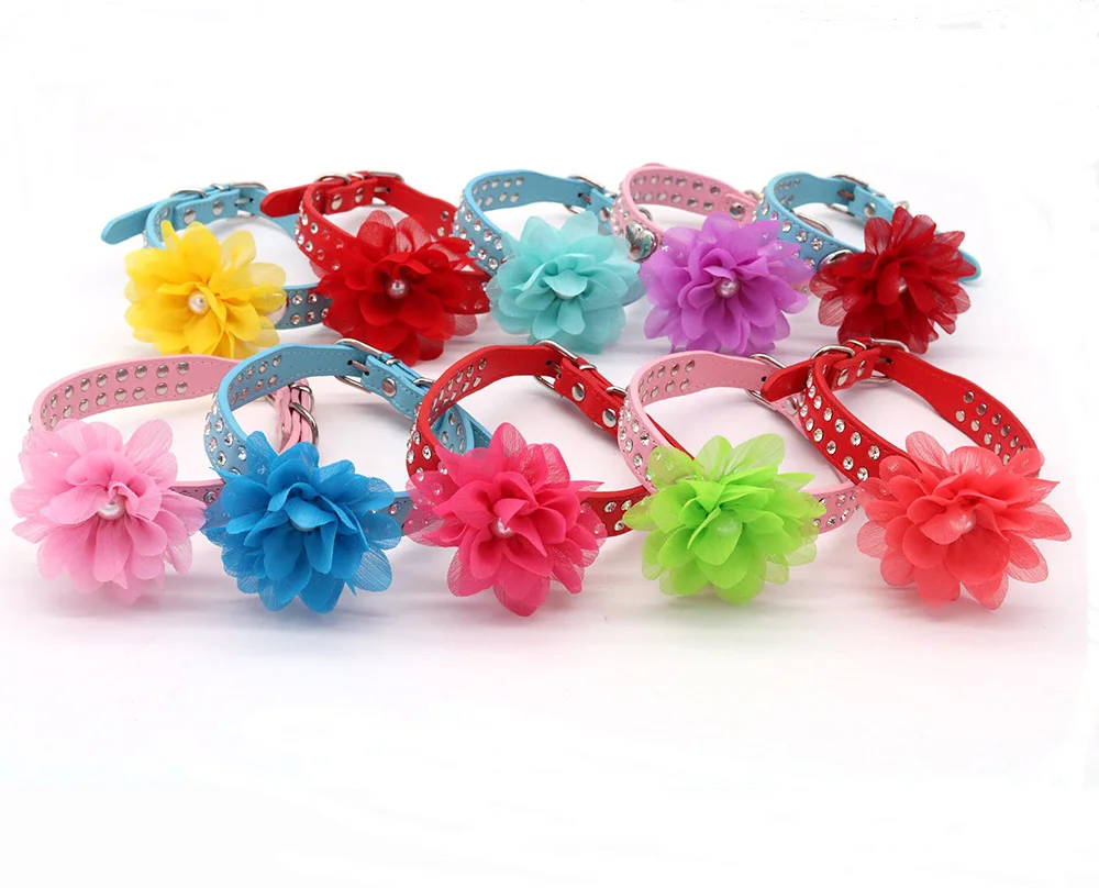 Collar de flores para perros, pajarita deslizante de pera para mascotas, pajarita para perros pequeños, accesorios de aseo para perros pequeños, 50/100PS - imagen 5