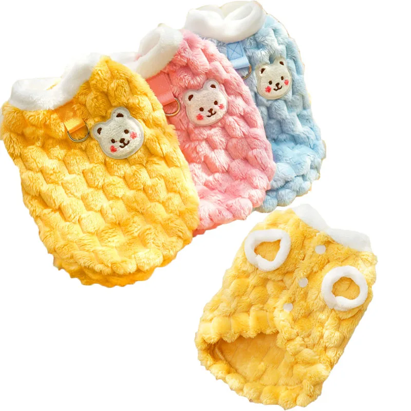 Ropa de lana para perros, ropa de invierno de manga corta para mascotas, abrigo con capucha cálido, chaqueta para perros pequeños y medianos, chaquetas de disfraces para cachorros Chiwawa