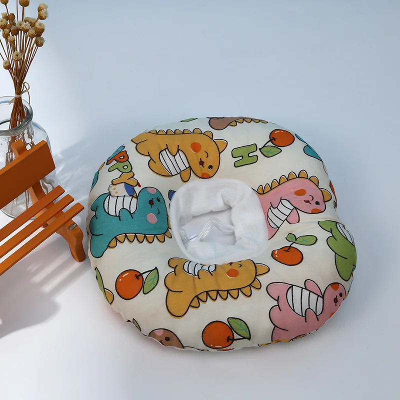 Collar de algodón estampado antimordida para perro y gato, Elizabeth, protección para heridas aéreas, anillo de sombra para gatito y mascota, banda para el cuello después de la cirugía - imagen 3