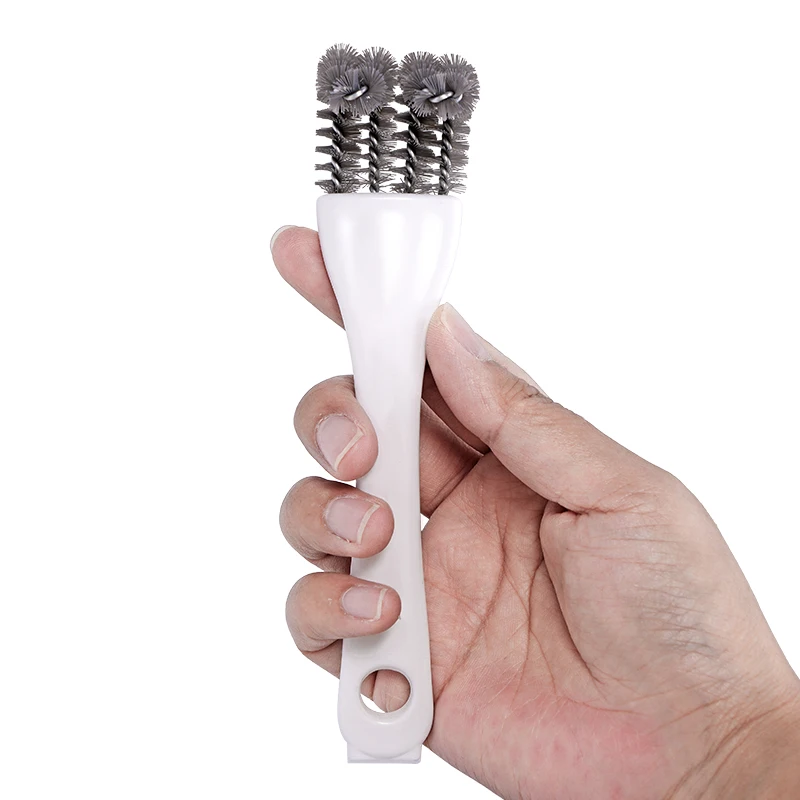 1/2/4 Uds cepillo de limpieza de jaulas de pájaros cepillo de limpieza de huecos multifuncional con mango largo jaula de conejo para hámster cepillo de limpieza de nailon - imagen 2