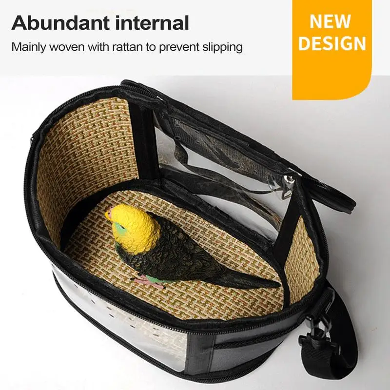 Transportín de pájaros Lovebird, jaula de transporte, bolso de hombro para hámster, periquito, cacatúa, Lovebird, jaula de transporte de viaje