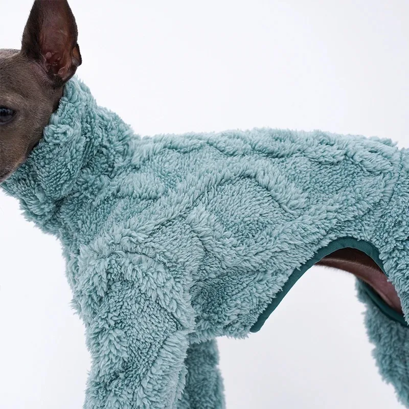 Ropa para perros, ropa cálida de invierno para galgo italiano, ropa Polar de lana para Whippet, ropa Lingtons de cuello alto, ropa cálida para perros - imagen 2