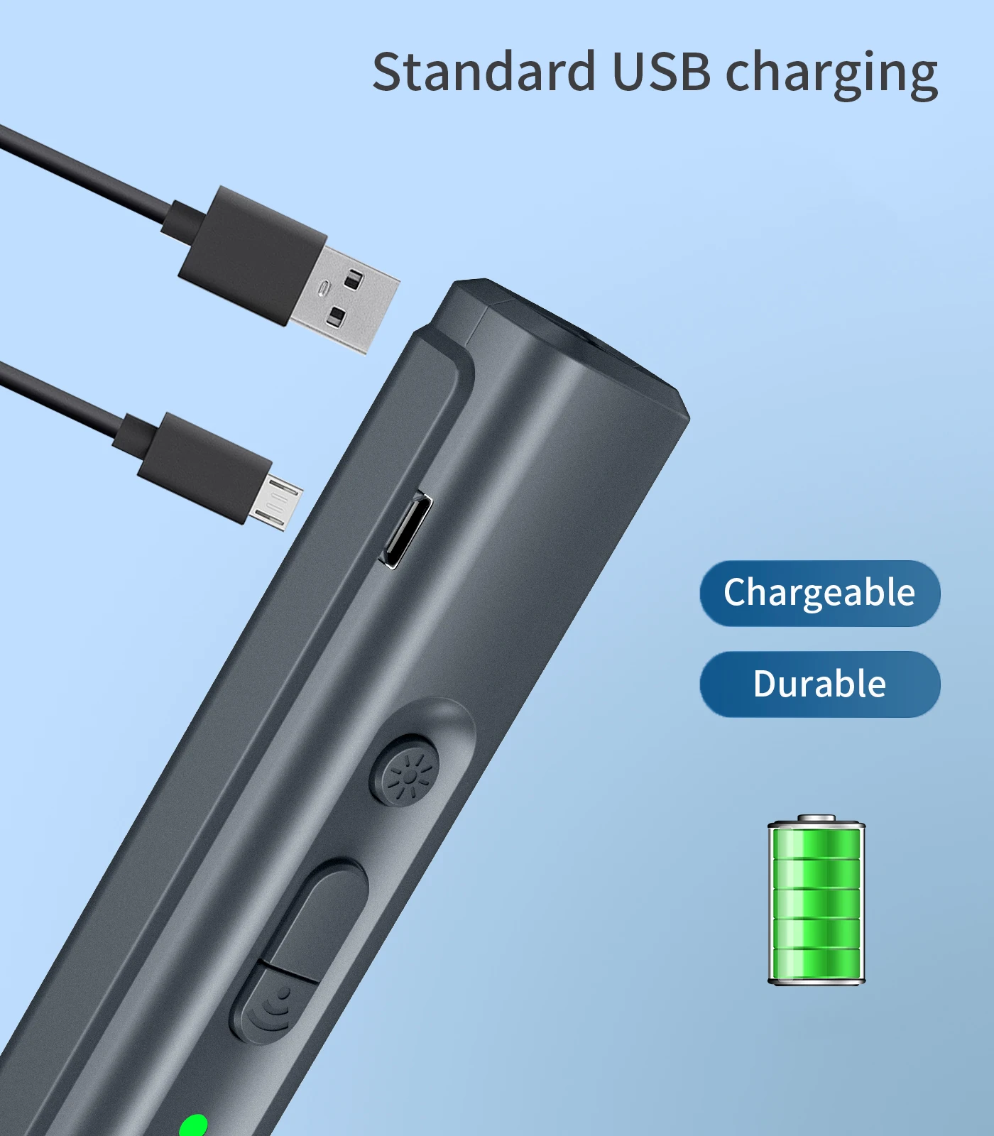 Repelente ultrasónico para perros y gatos, dispositivo de entrenamiento antiladridos, entrenador LED ultrasónico con linterna repelente - imagen 4